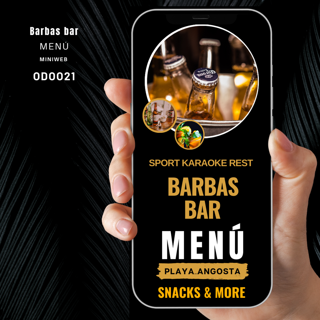 Barbas Bar - Menú Web - Odoo21